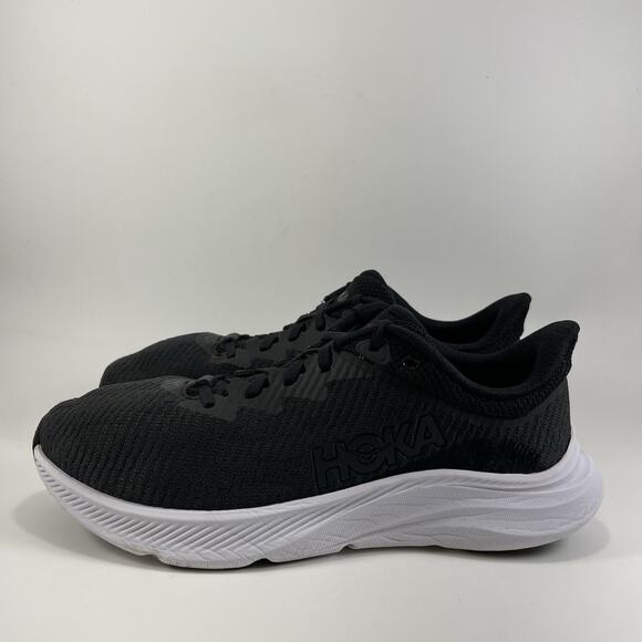 Hoka One One Solimar Running Shoes Womens Size 9 B Black White Athletic Knit - Picture 4 of 9